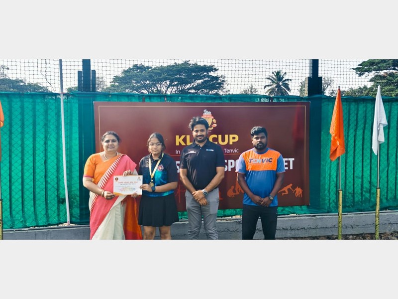 1st Rank in State Level Table Tennis KLE Cup 2024. Organized by KLE Society, Belagavi