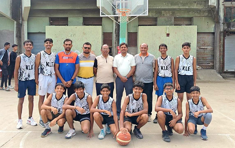 Under 17 KLE Solapur BOYS Basketball Team